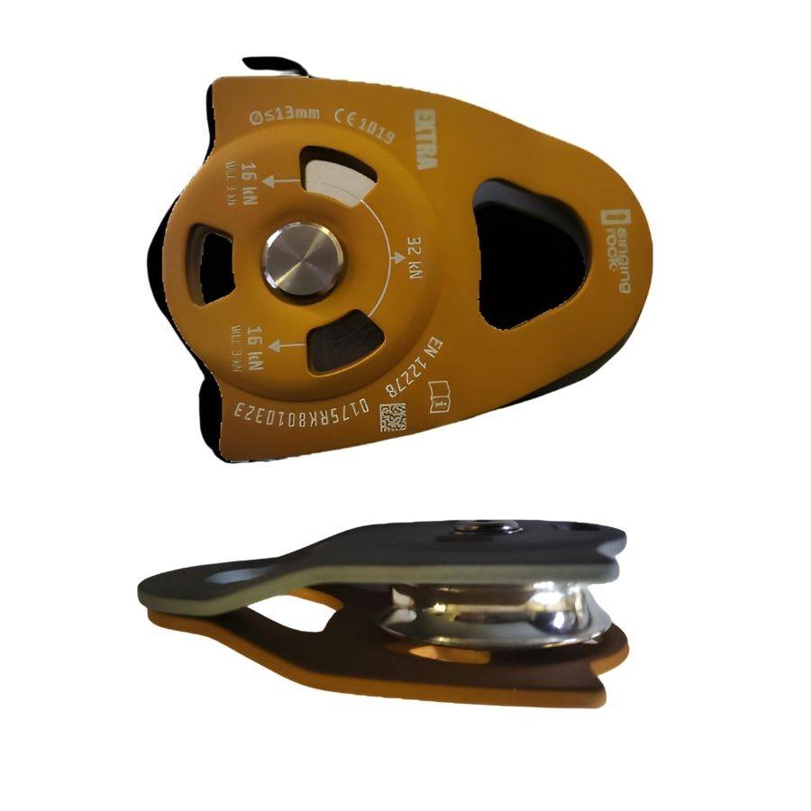 Large Single Pulley with Swivel Plates